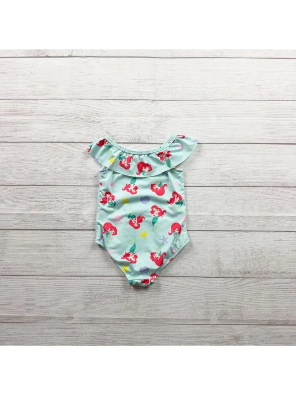 Disney Baby Ariel Little Mermaid Swimsuit Ruffle One Piece 18-24 Months